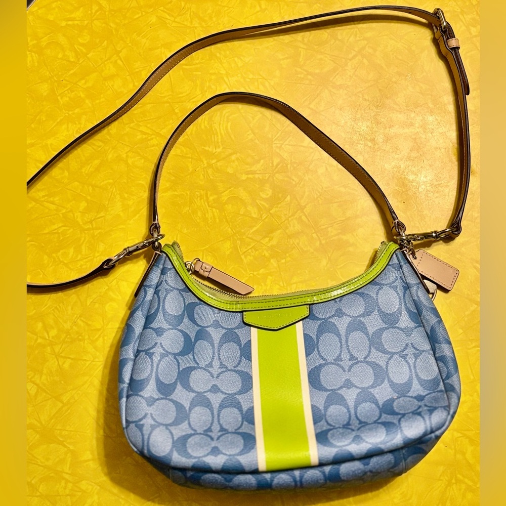 Coach Handbag Hobo Style Purse - F29942